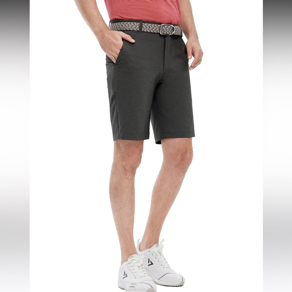 Solid Grey Golf Shorts
